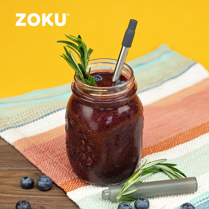 美国zoku伸缩吸管304便携