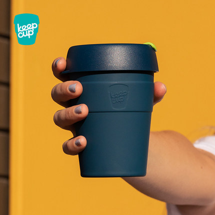 澳洲keepcup咖啡杯手冲冷泡双层不锈钢新款Thermal带盖便携随手杯