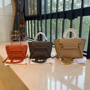 高端 牛皮鲶鱼包女迷你手提斜挎包nano真皮通勤包百搭女包