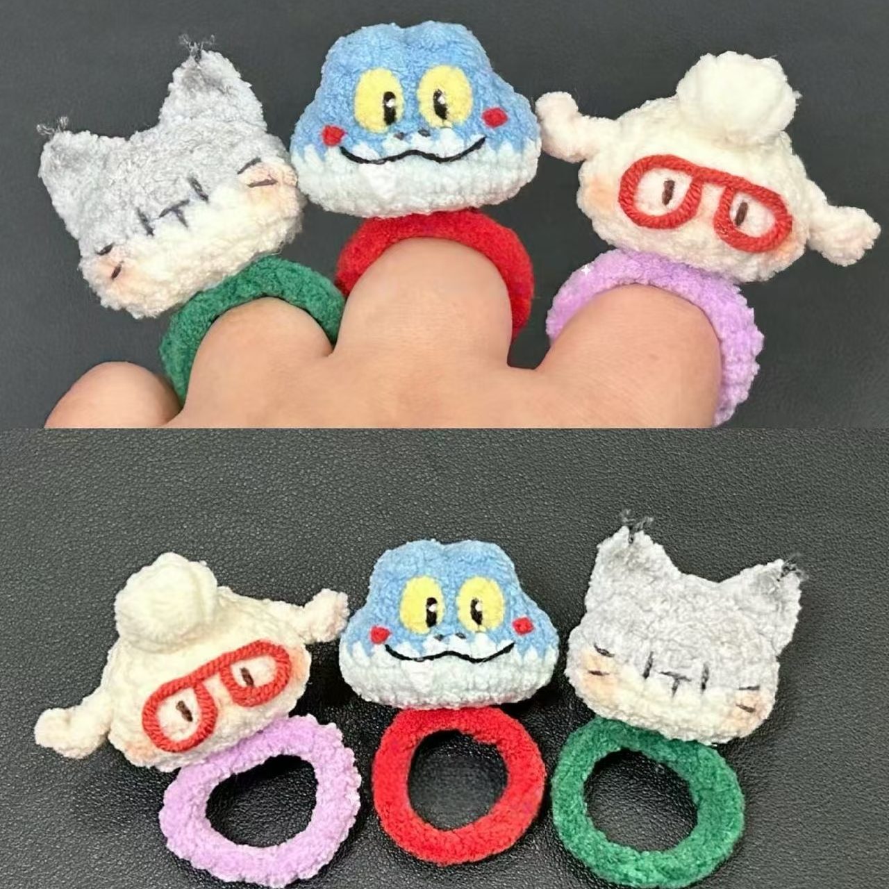 毛线钩织可爱疯狂动物城第二弹主题戒指玩偶diy材料包礼物送闺蜜