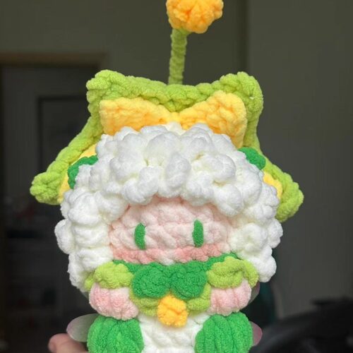 毛线钩织可爱花仙子喜羊羊大软糖diy材料包手工编织自制玩偶礼物
