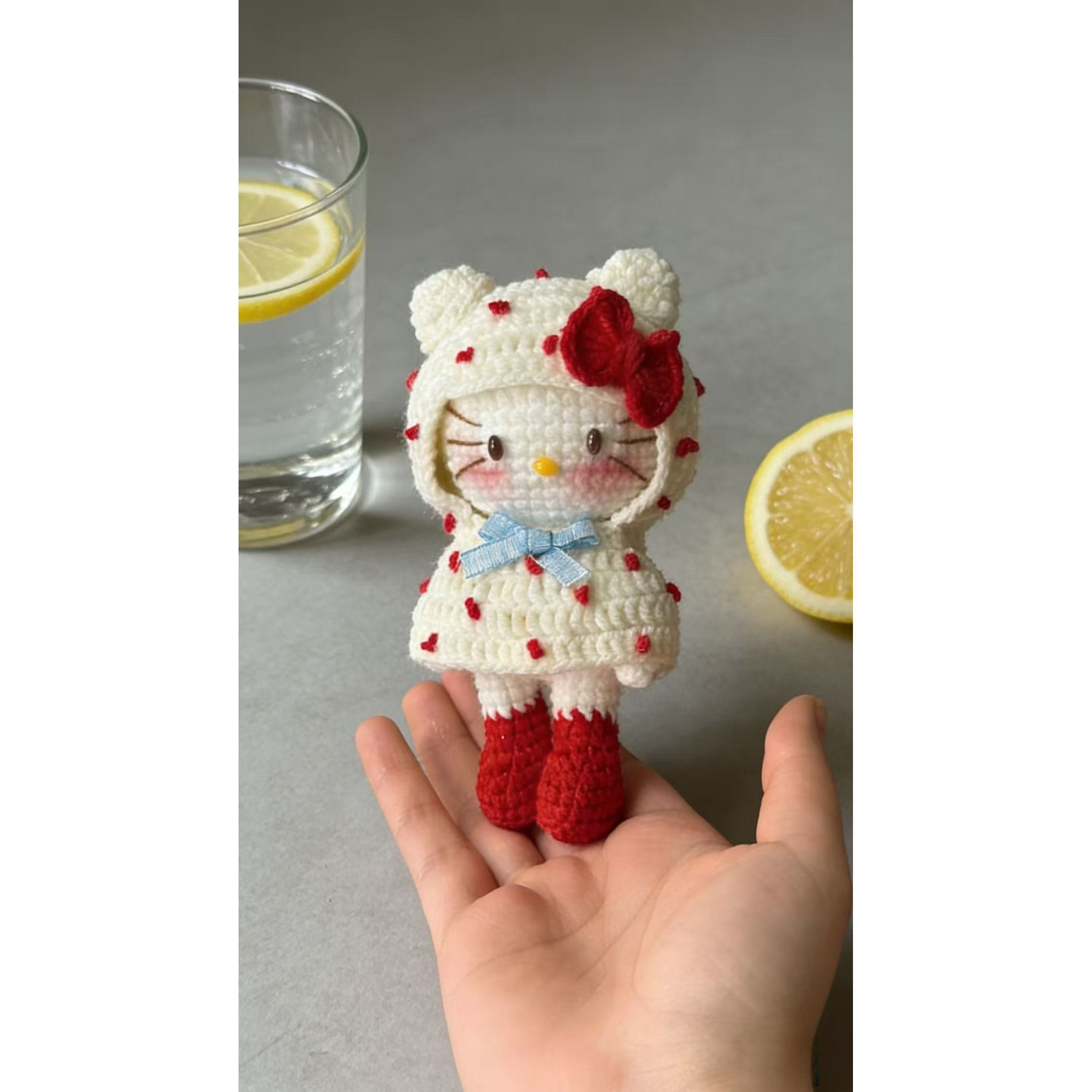 手工毛线钩针编织雨衣蝴蝶结kt玩偶diy材料包斑点裙子猫咪钥匙扣,服饰配件/皮带/帽子/围巾,DIY编织材料包,淘宝优惠券,粉丝福利购,淘宝优惠卷