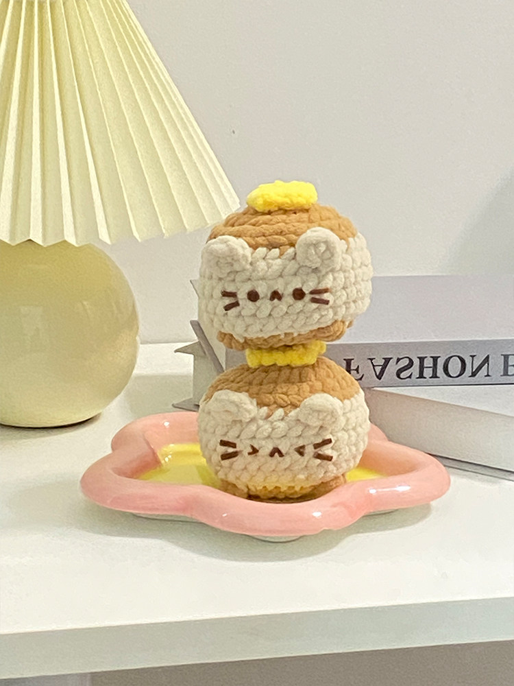 粗毛线手工钩织玩偶DIY