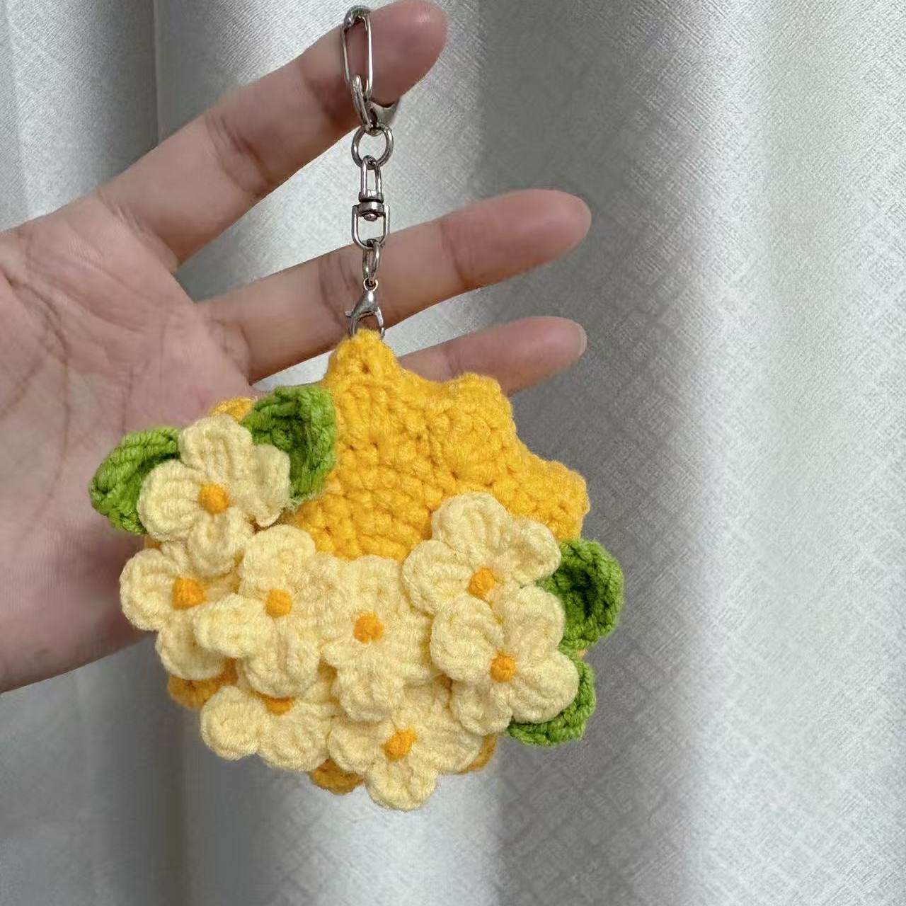 中秋节仿真桂花月饼包包小挂件送好朋礼物手工编织自制diy材料包