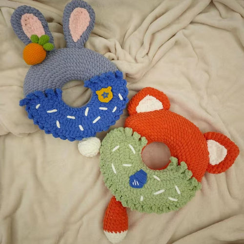 新款疯狂动物城朱迪尼克抱枕dy擦泪包毛线钩织自制礼物圣诞送闺蜜