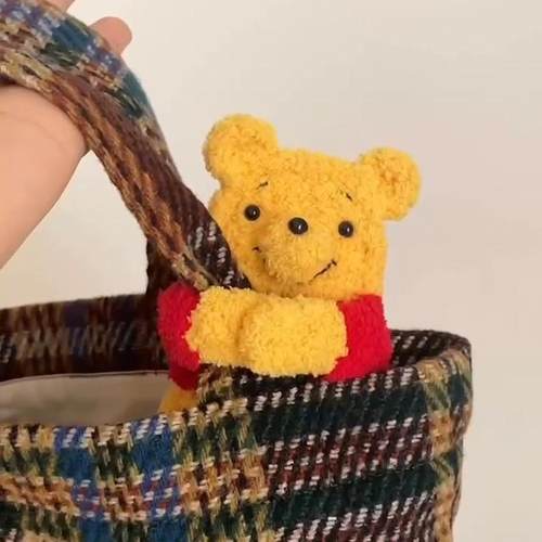 新手初学手工编织diy材料包毛线钩针可爱包挂蓝牙耳机包包送闺蜜