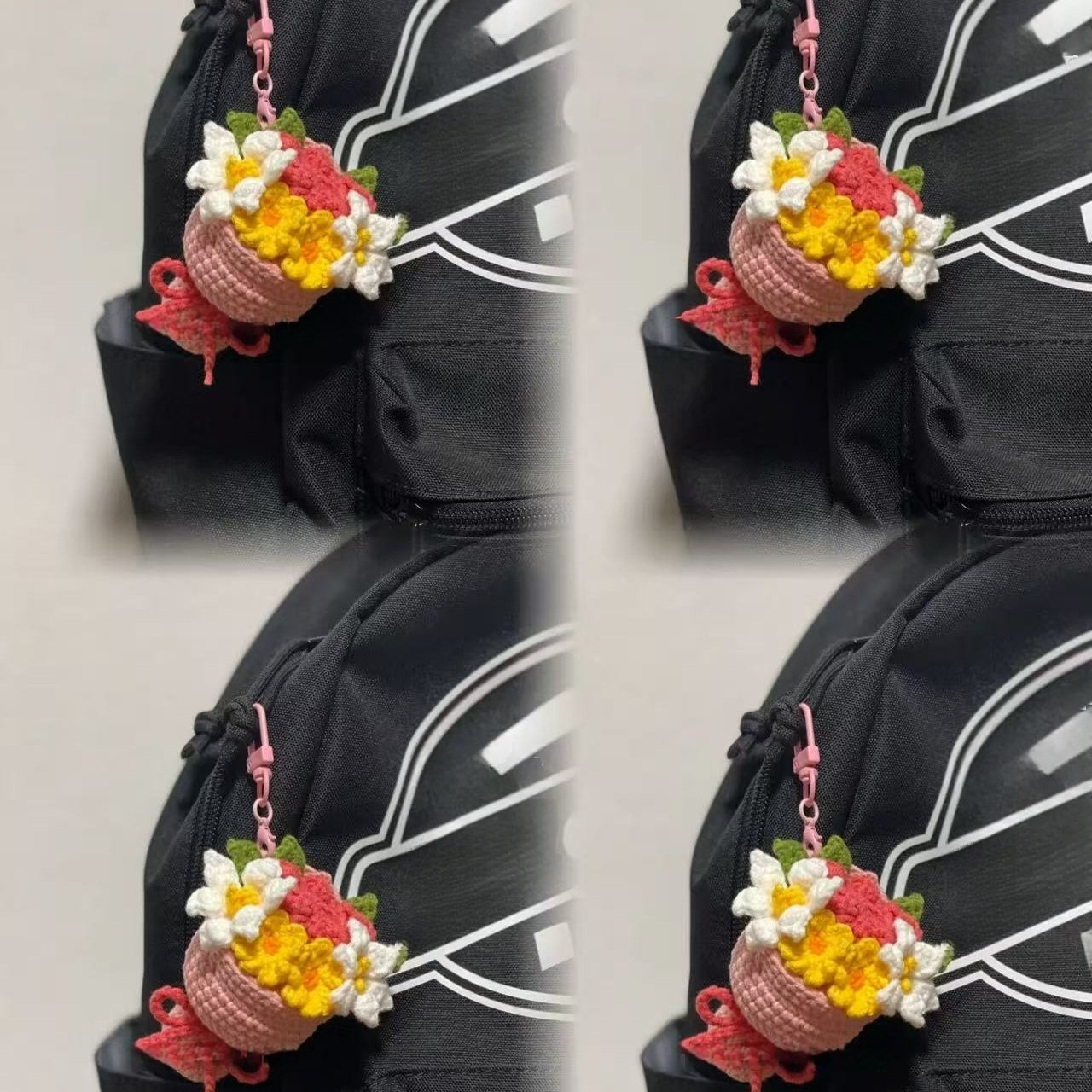 广志美伢的立体花束手工编织永生花包挂件diy自制材料包钩织礼物