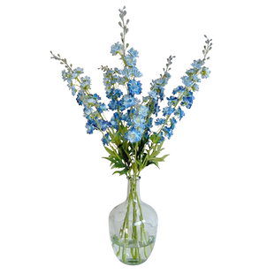 清新桌花大花飞燕草仿真花风信子假花家居客厅软装样板间装饰花艺