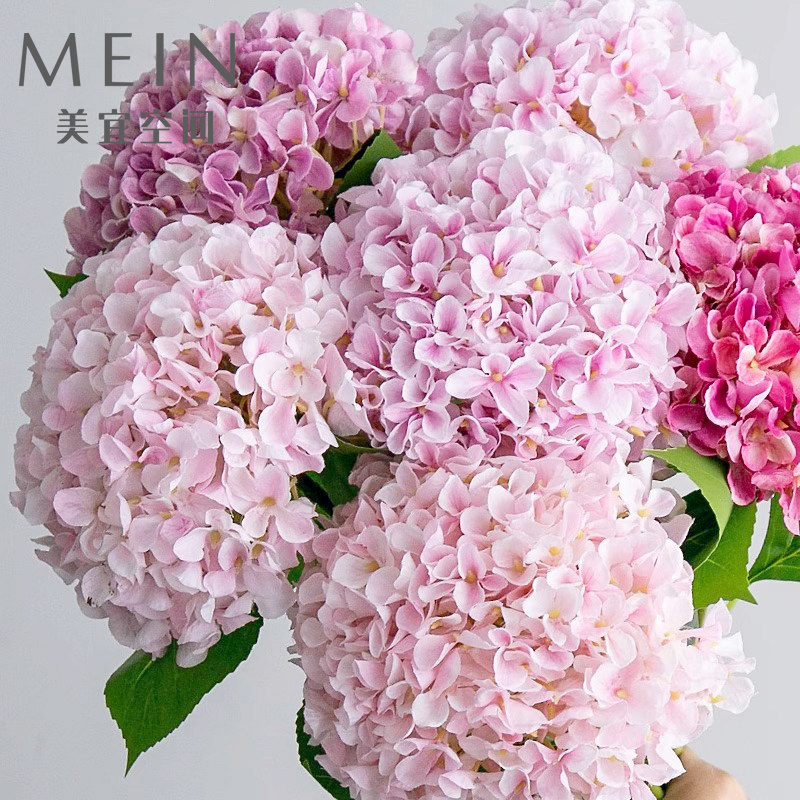 高档3D打印逼真绣球花家居摆件图片