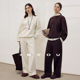 因由 女秋冬二件套 套装 秋冬ROW松紧阔腿裤 休闲圆领套头卫衣时尚