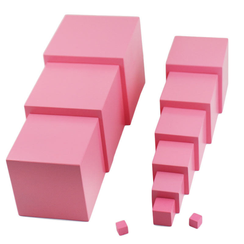 幼儿园蒙特梭利教具粉红塔感官家庭专业套塔儿童智力蒙氏早教教具