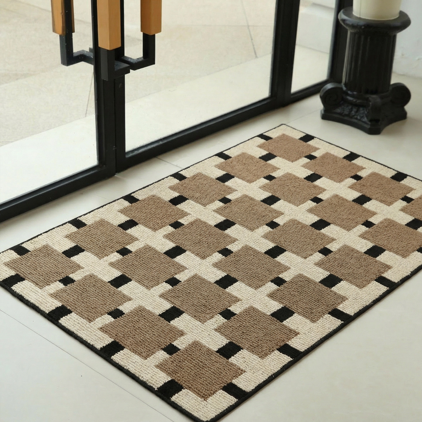 中古风地垫入户门垫2026新款高级感进门耐脏防滑家用玄关门口脚垫,居家布艺,入户地垫,淘宝优惠券,粉丝福利购,淘宝优惠卷