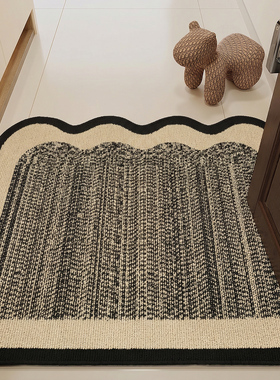 中古风地垫入户门垫进门地毯新款高级感家用耐磨玄关门口防滑脚垫