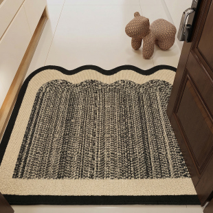 中古风地垫入户门垫进门地毯新款 高级感家用耐磨玄关门口防滑脚垫