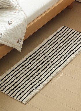 ins风床边地毯加厚植绒飘窗茶几垫卧室床前脚垫浴室防滑吸水地垫