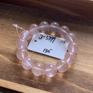 粉水晶大珠手串 毛毛 5399 150 翠