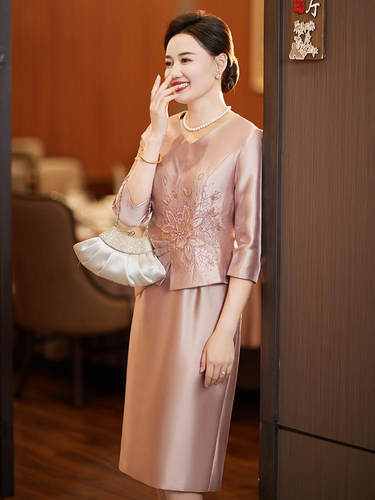 结婚旗袍妈妈装婚宴礼服