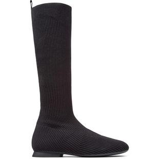 代购Camper女士长筒靴透气柔软舒适轻便防滑针织面料低跟圆头