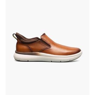 海外代购Florsheim男士时尚休闲鞋一脚蹬透气孔圆头平底日常通勤