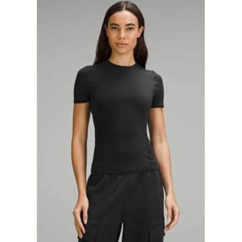 代购lululemon露露乐蒙女士运动T恤贴身剪裁速干透气高弹舒适