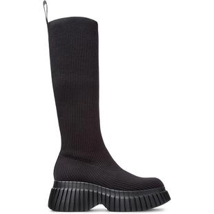 代购Camper女士长筒靴透气软底轻便减震针织圆头厚底弹力靴筒