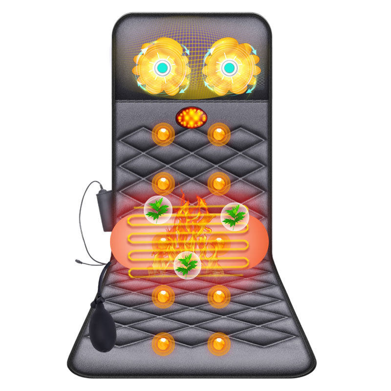 颈椎按摩器多功能全身颈部腰部背部电动仪家用按摩床垫靠椅按摩垫