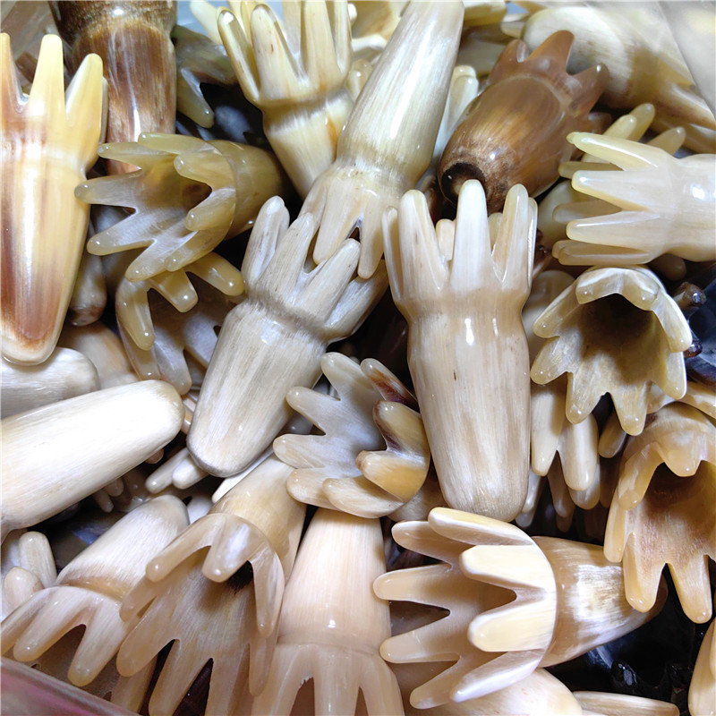 高6-7厘米黄花小号章鱼洗头按摩梳牛角尖半实心头八爪鱼直径3-4c
