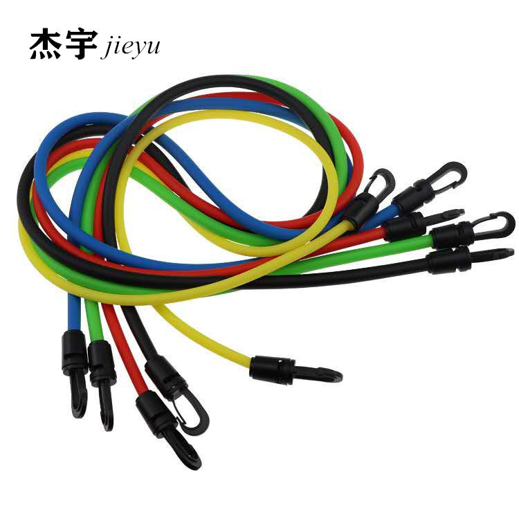11件套多功能拉力器拉力绳健身运动器材套装肌肉训练带弹力绳
