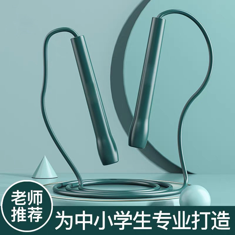 儿童跳绳小学生初学可调节钢丝体育考试双摇比赛竞速运动健身绳子
