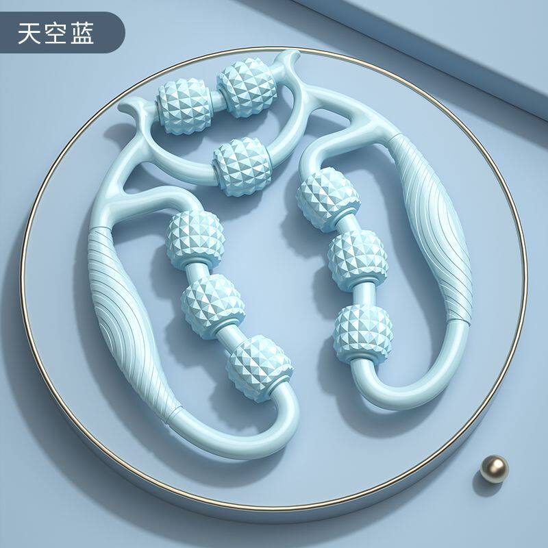 按器腿部环形夹腿部放松按瑜伽瘦腿多功能神器肌肉滚轮轴刮腿