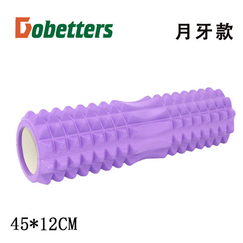 45cm月牙款空心瑜伽柱放松柱泡沫轴平衡棒瑜珈普拉提厂家