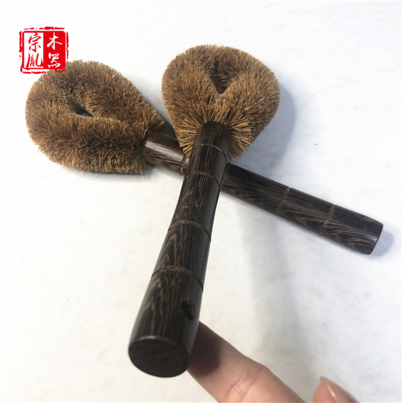 新款鸡翅木锅刷树棕毛刷子刷锅刷子清洁刷碗锅刷木质厨房用