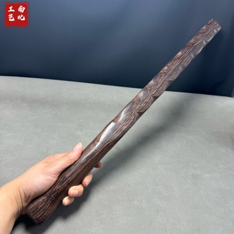 厂家鸡翅木按摩棒健身器材木质健身狼牙棒户外防身方形狼牙棒