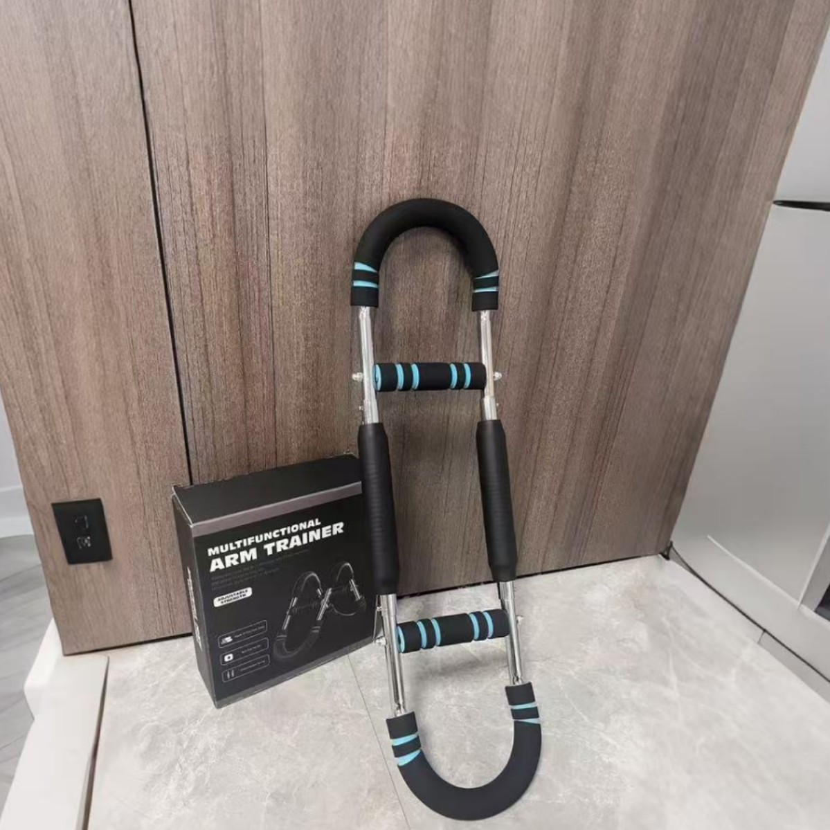 U型手部弹簧拉力器腕力器二头肌锻炼健身器材臂力器便携