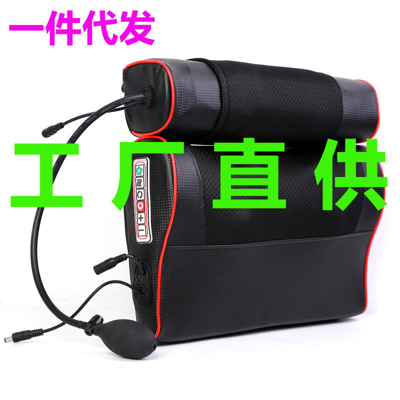 多功能肩颈椎按器仪腰部脖子腿全身电动加热按枕头家用靠垫