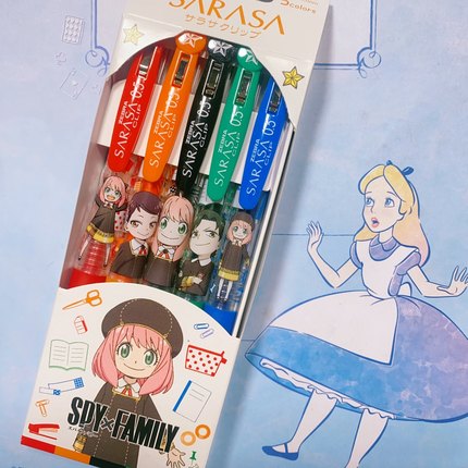 斑马zebra联名间谍过家家限定款jj15中性笔套装多功能4+1自动铅笔