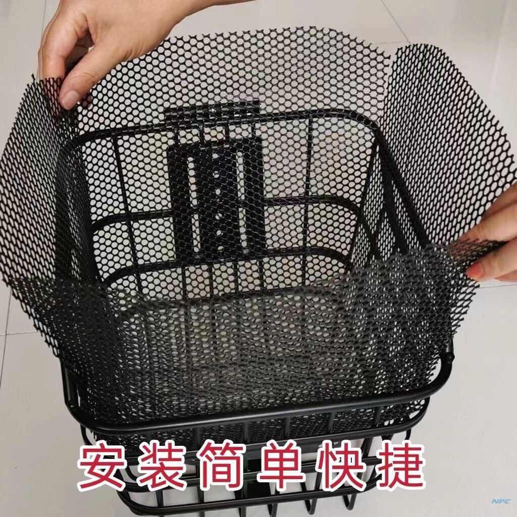 电动车筐防漏网兜东西自行