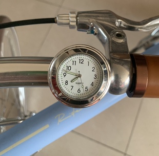 700Bike后街改装 平把自行车摩托适用车载时钟指针表时间表车把表