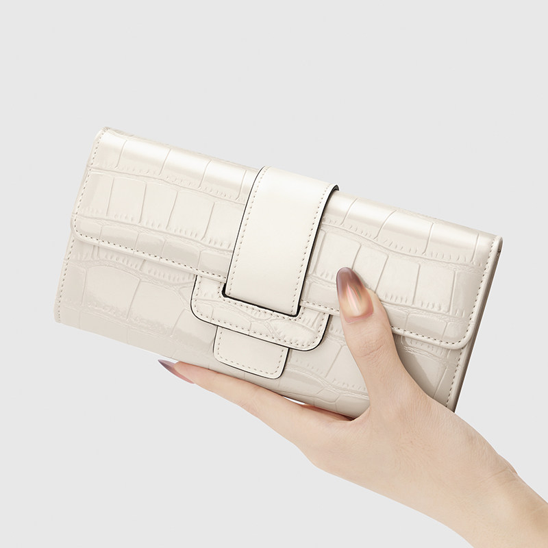 英皇保罗钱包女款长款2026新款包包鳄鱼纹真皮女士手拿包时尚手包