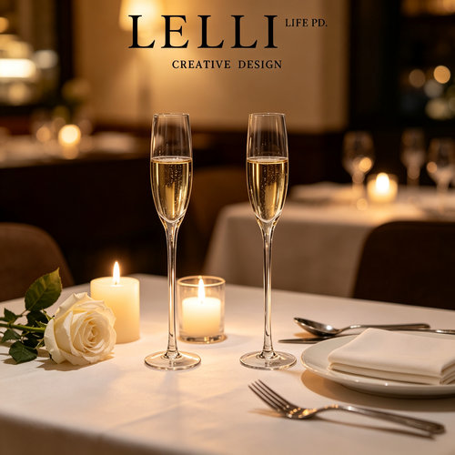 LELLI LIFEPD欧洲sunknight·酒具香槟杯水晶玻璃家用高脚|修洁