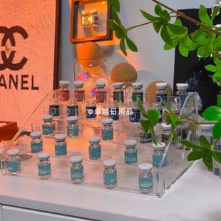 美容院展示架水光收纳架精华次抛安瓶玻璃摆台陈列架冻干粉展示盒