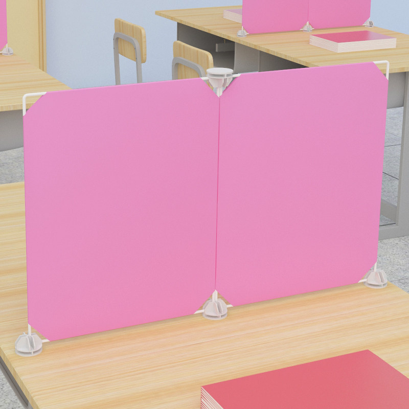 学生课桌挡板考试挡板桌面办公室隔断屏风卡座挡板一面固定分隔板