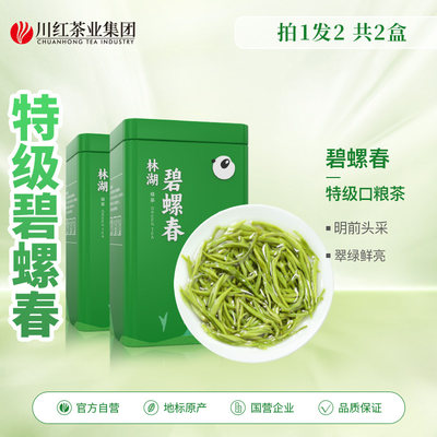 川红明前绿茶特级碧螺春共300g