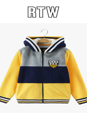 男童卫衣百变潮童2025年春秋季中大童摇粒绒夹克连帽拉链衫63225