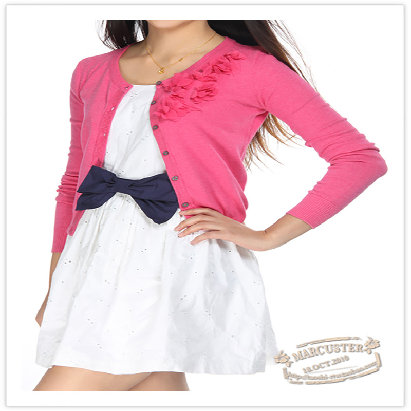 rtw女装薄短款开衫上衣2025年棉线针织修身长袖防晒欧美灰绿31256