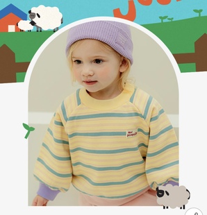 2026 韩单春款条纹卫衣