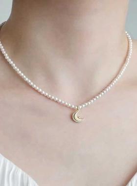 925纯银贝母珠颈链短款项链