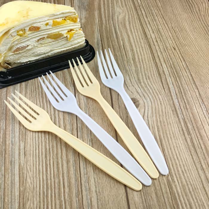 蛋糕叉水果叉一次性塑料叉子意大利面叉西餐点心刀叉生日叉子包邮