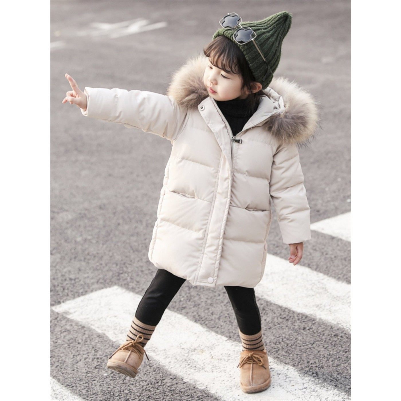 英国DHWA儿童羽绒服女童冬季新款中长款宝宝加厚棉衣外套,童装/婴儿装/亲子装,羽绒服,淘宝优惠券,粉丝福利购,淘宝优惠卷