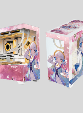 航嘉GX760M海景房matx白色全侧透无立柱台式电脑主机箱主题DIY